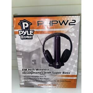 PyleHome PHPW2 FM Hi Fi Wireless Headphones with Super Bass